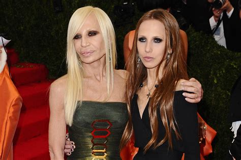 donatella versace con la figlia|what happened to donatella versace.